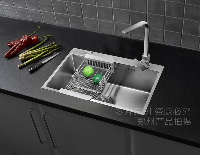 厨卫产品不锈钢拉丝水槽产品拍照